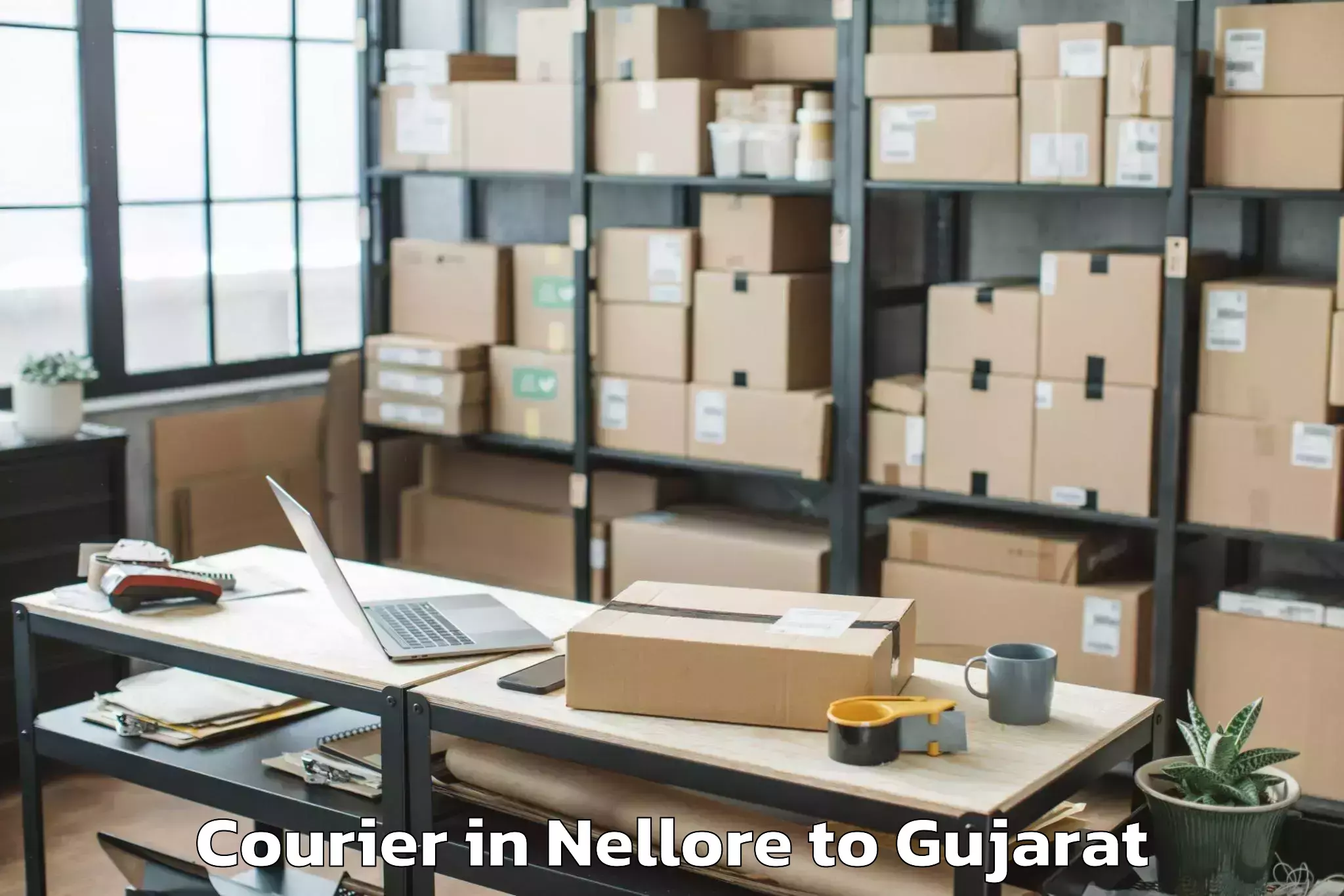 Book Your Nellore to Gusar Courier Today